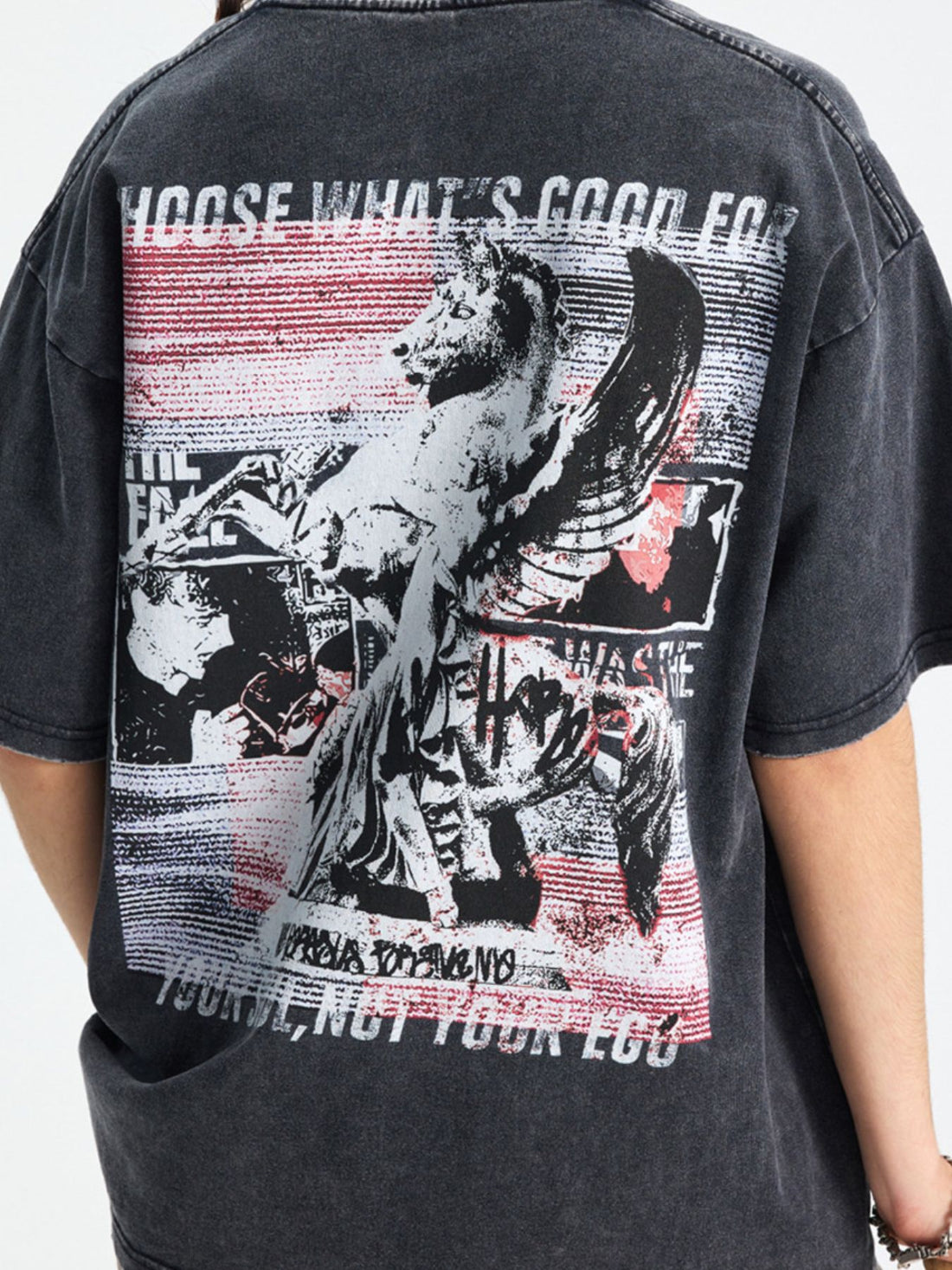 Men's Round Neck Relaxed Fit T-Shirt - cas7m