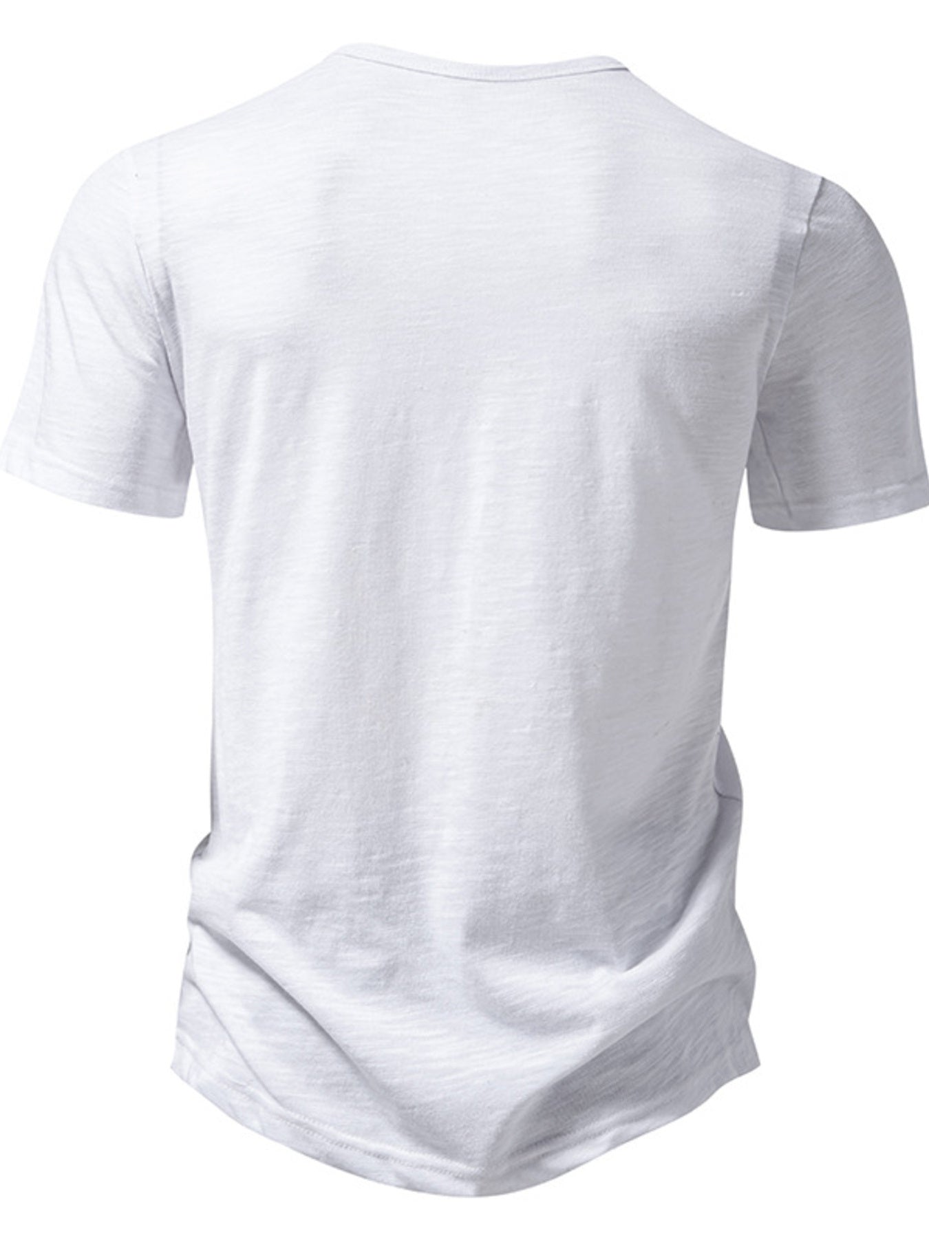 Men's Casual Button Detail T-Shirt - cas7m