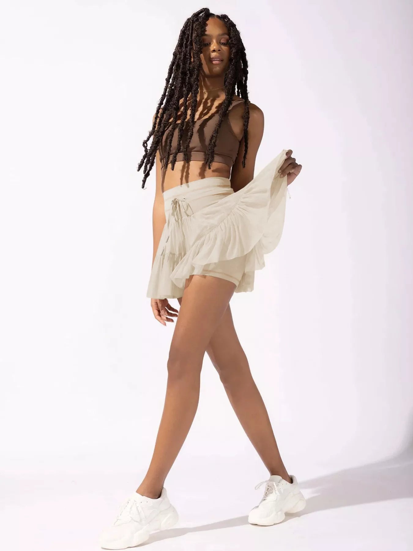 High Waist Skort with Pockets - cas7m