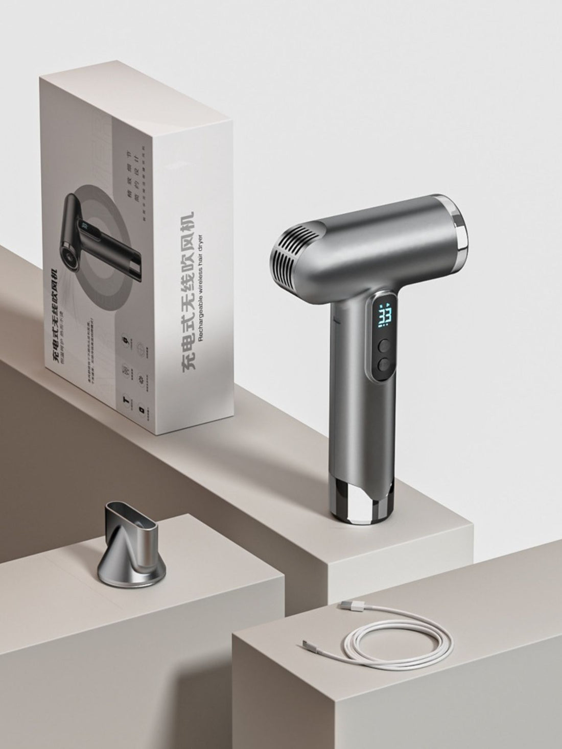 Portable Cordless High-Speed Hair Dryer: Salon Results Anywhere - cas7m