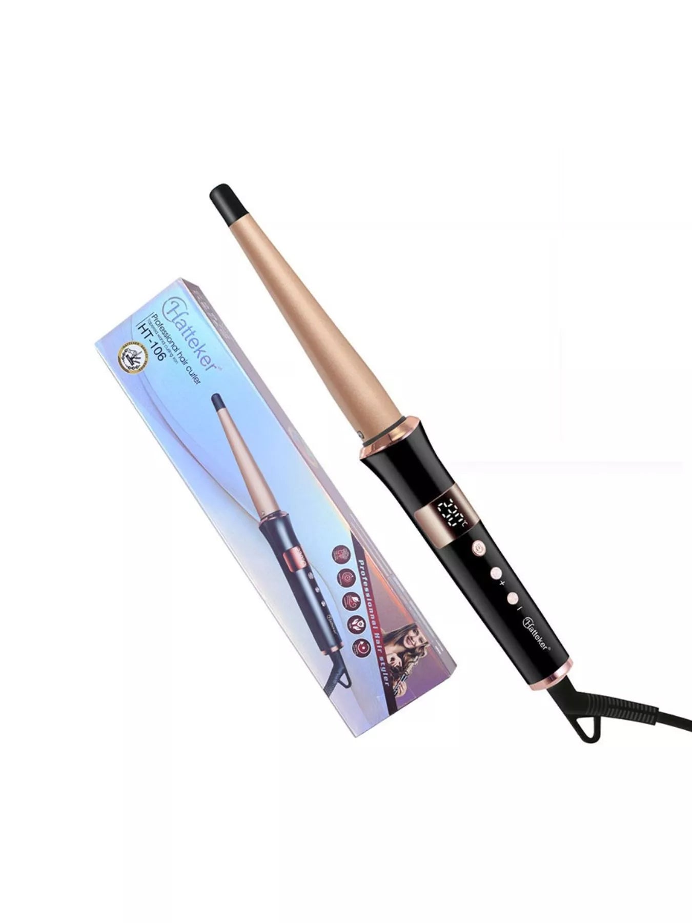 Quick Heat Salon-Quality Curling Iron for Effortless Glamour - cas7m