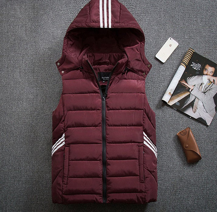 Men's plus size vest thick down cotton vest - cas7m