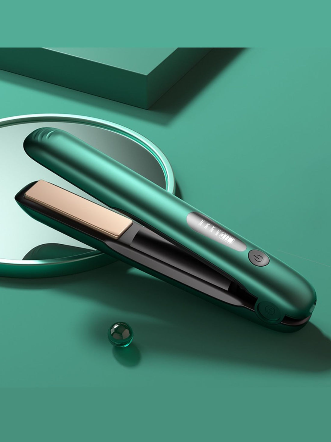 Travel-Ready Cordless Hair Straightener: Salon Results Anywhere - cas7m