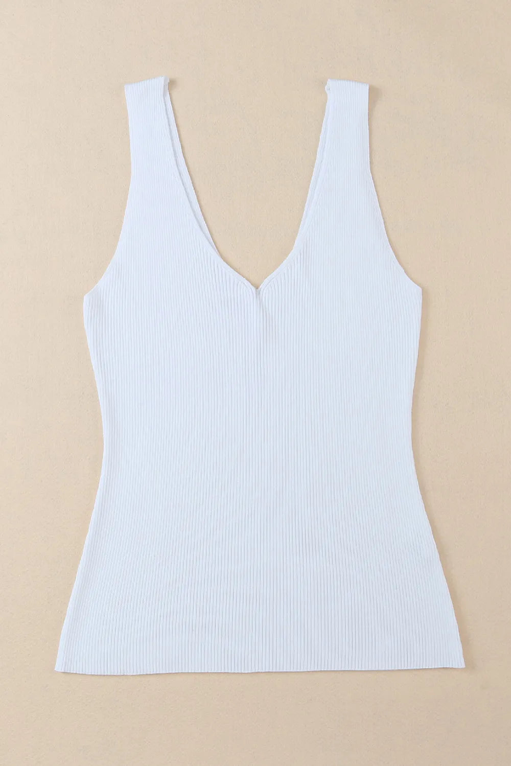 V-Neck Wide Strap Tank - cas7m