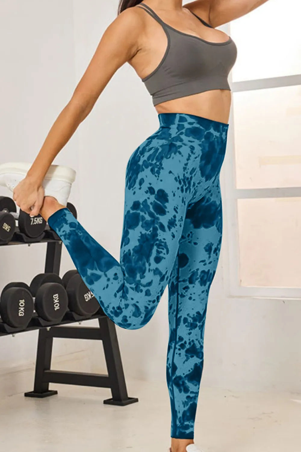 Basic Stretch Nylon-Spandex Leggings - Comfort Fit - cas7m