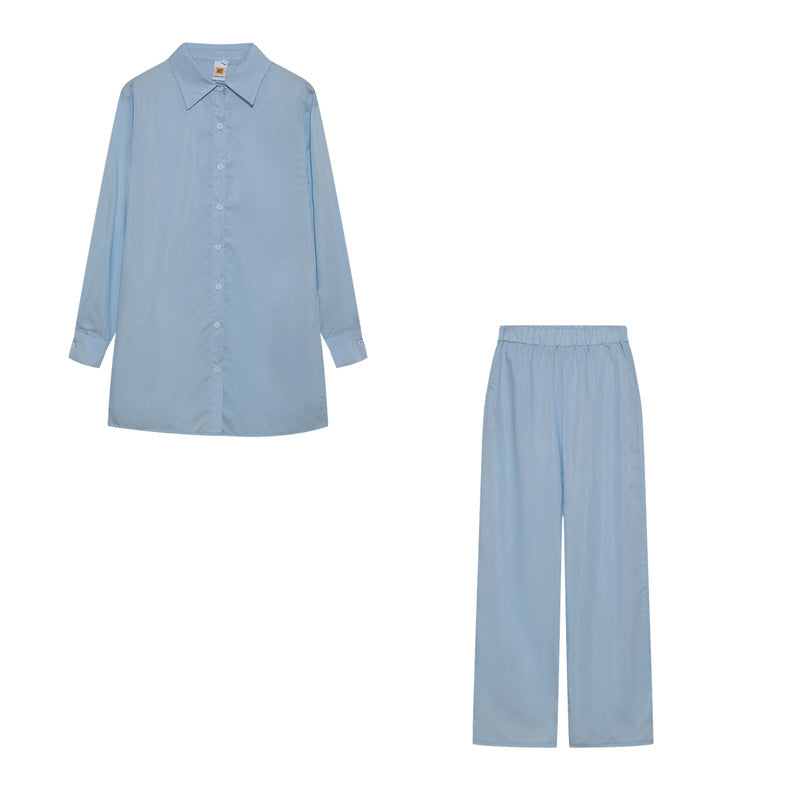 European And American Style Women Shirt Blouse And Pants - cas7m