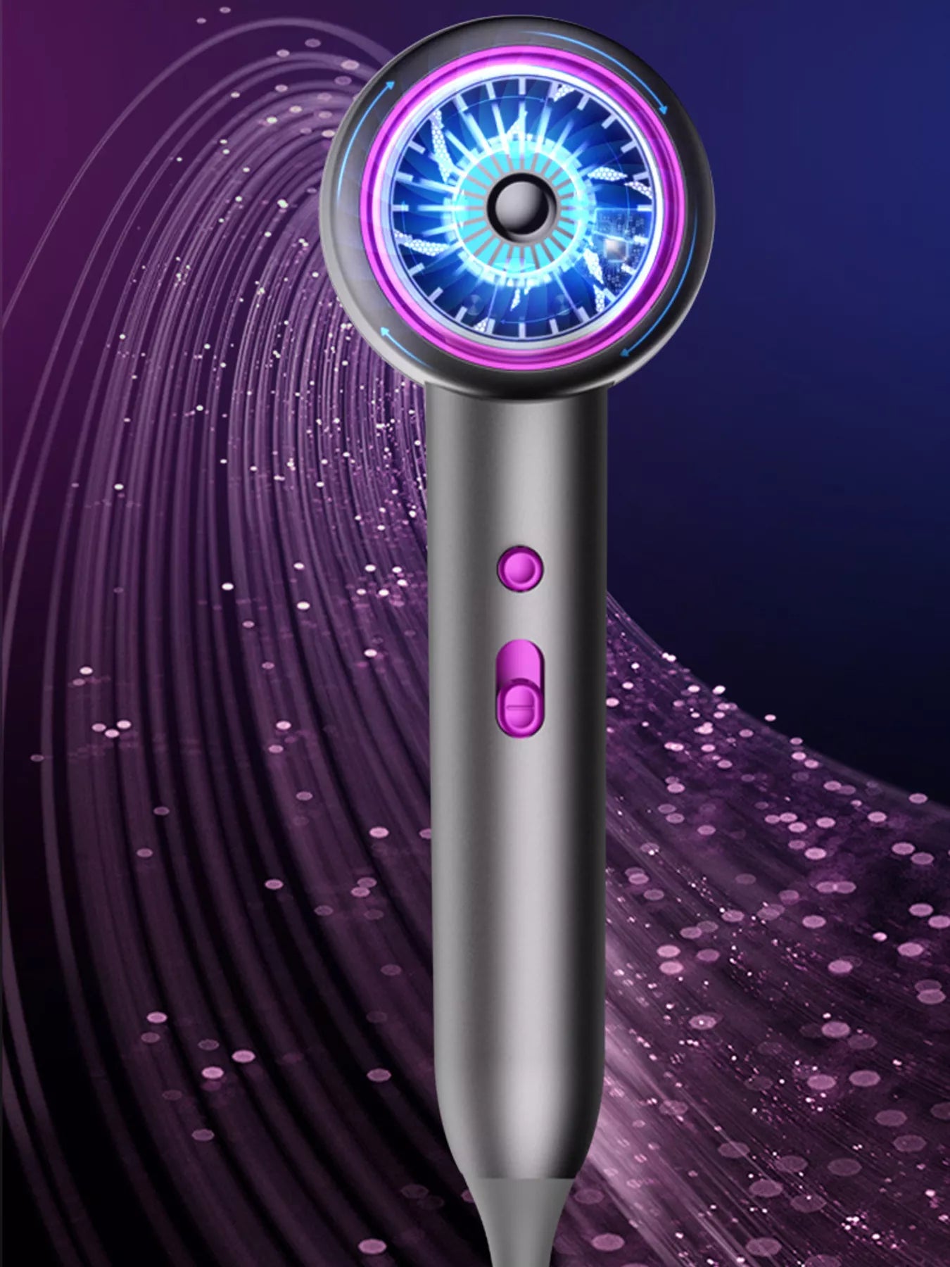 High-Speed Salon Hair Dryer with Constant Temperature Control - cas7m