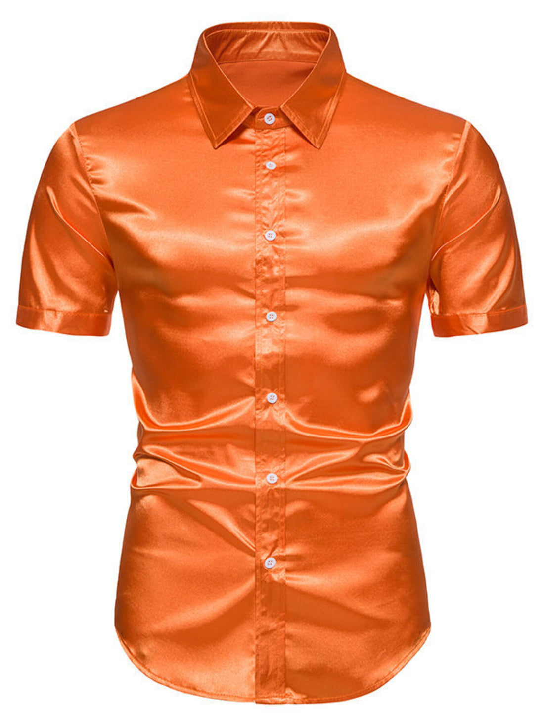 Men's Button Up Short Sleeve Shirt - cas7m