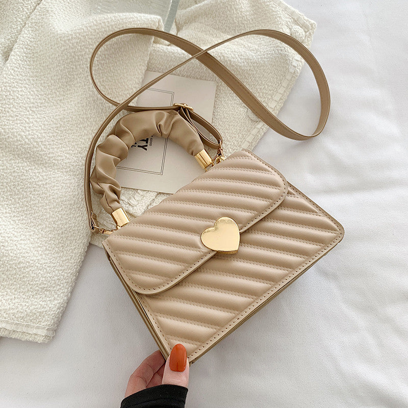 Chic PU Mini Square Shoulder Bag with Magnetic Closure - cas7m