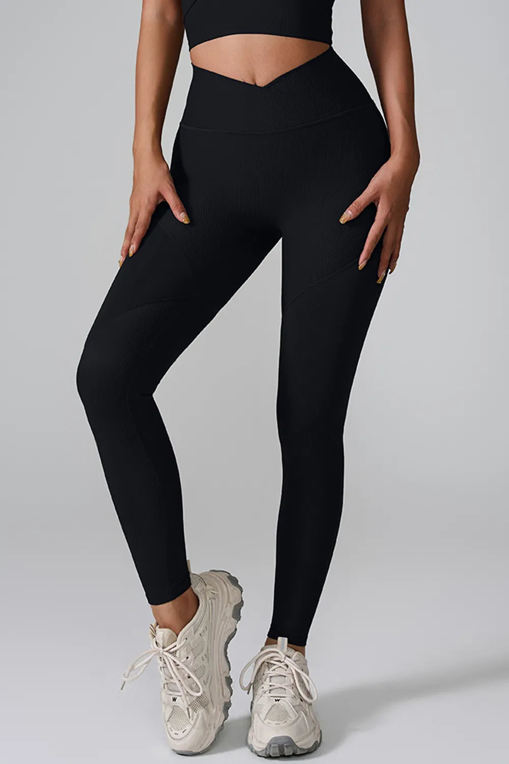 Ultra-Stretch Nylon-Spandex Leggings: Comfort Meets Style - cas7m