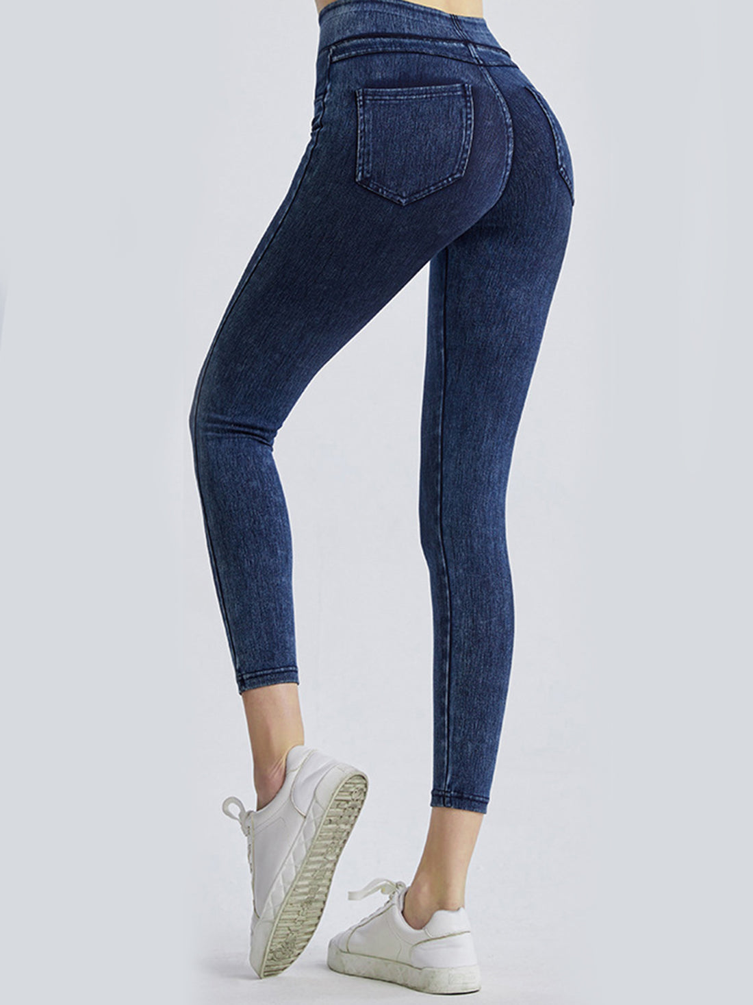Wide Waistband Sports Leggings - cas7m