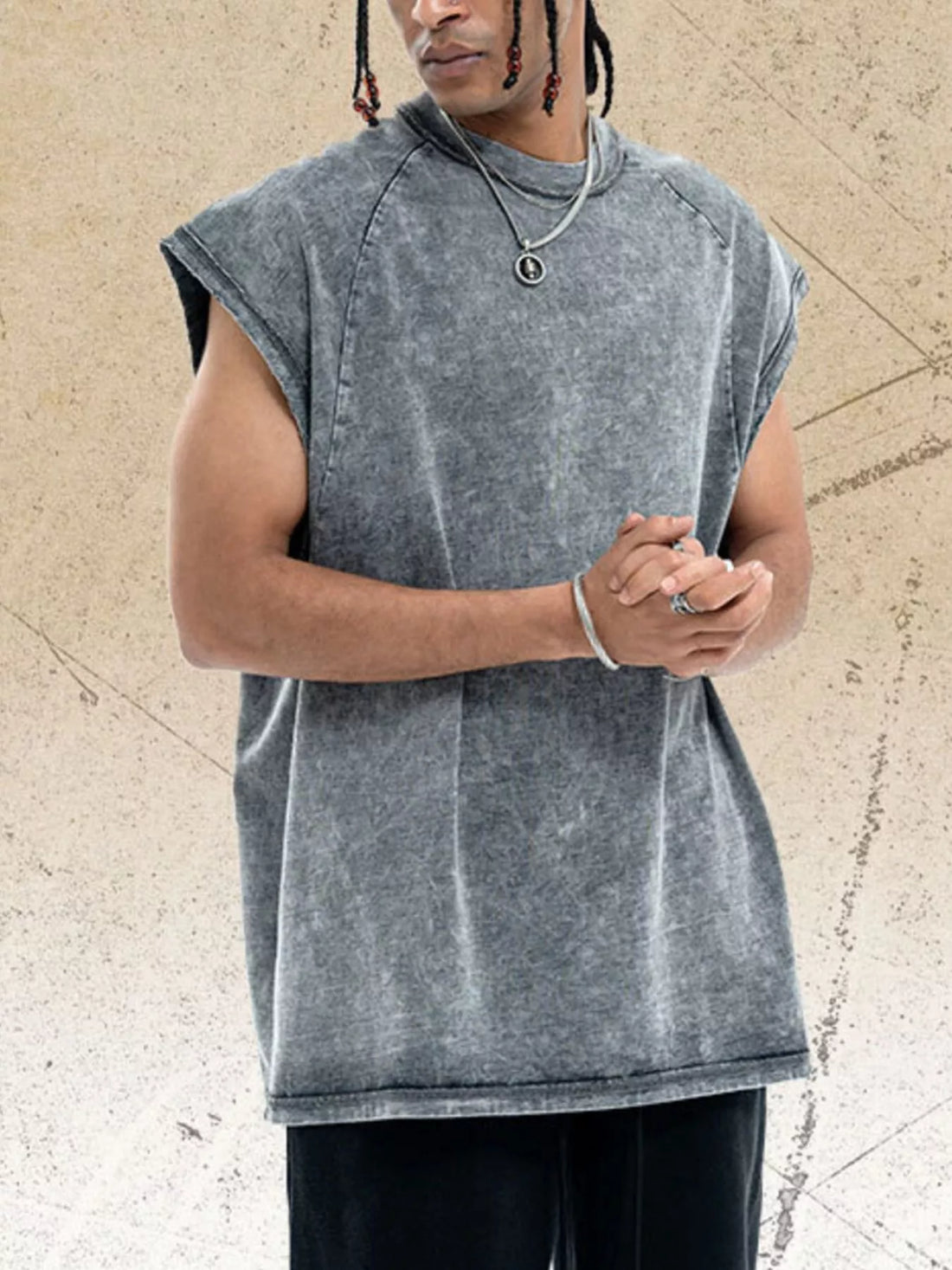 Men's Round Neck Tank - cas7m