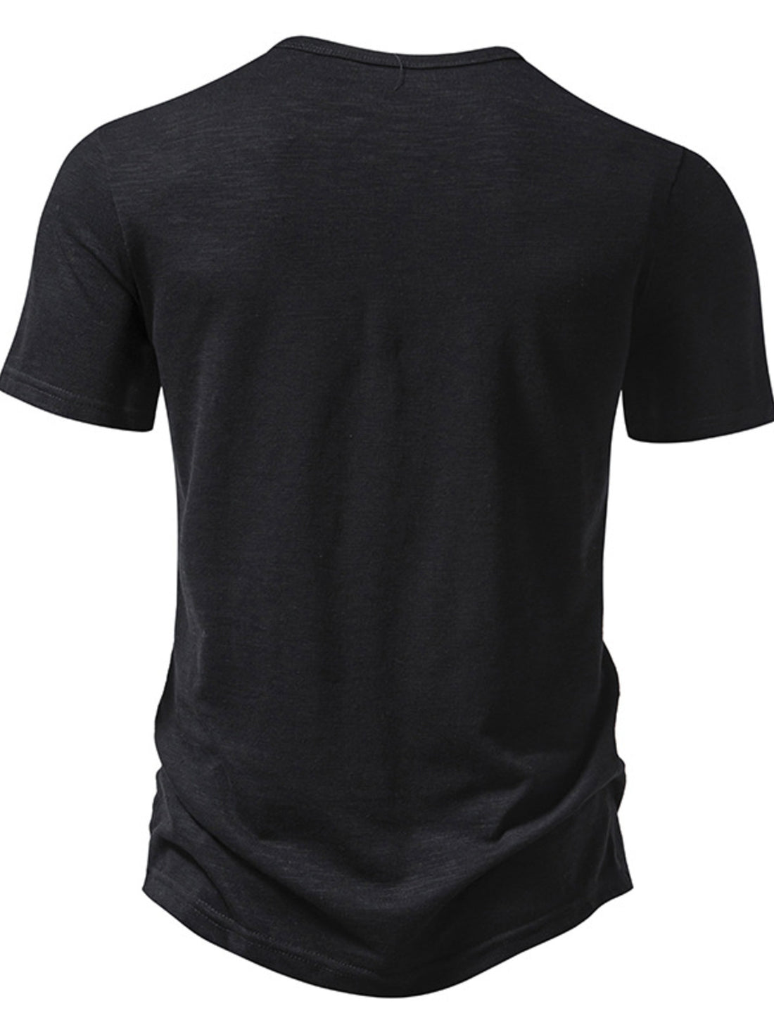 Men's Casual Button Detail T-Shirt - cas7m