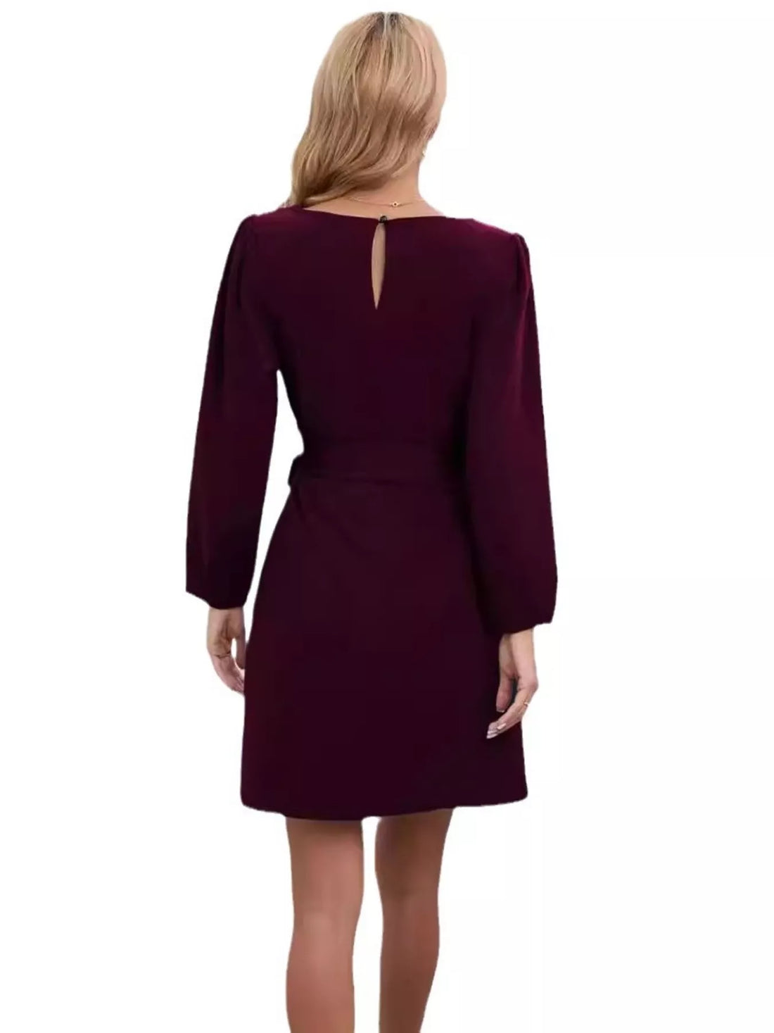 Tie-Waist Mini Dress - cas7m
