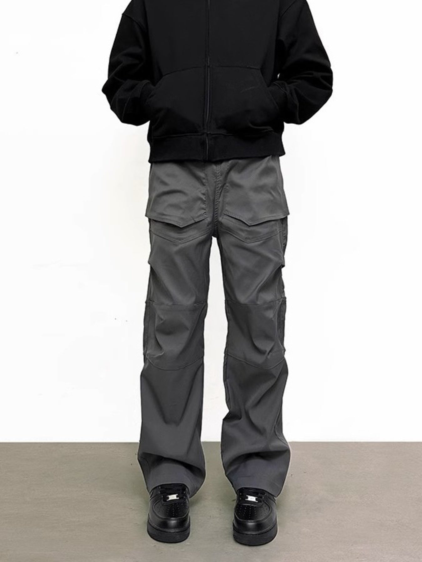 Men's Plus Size Slim Fit Pants with Pockets - cas7m