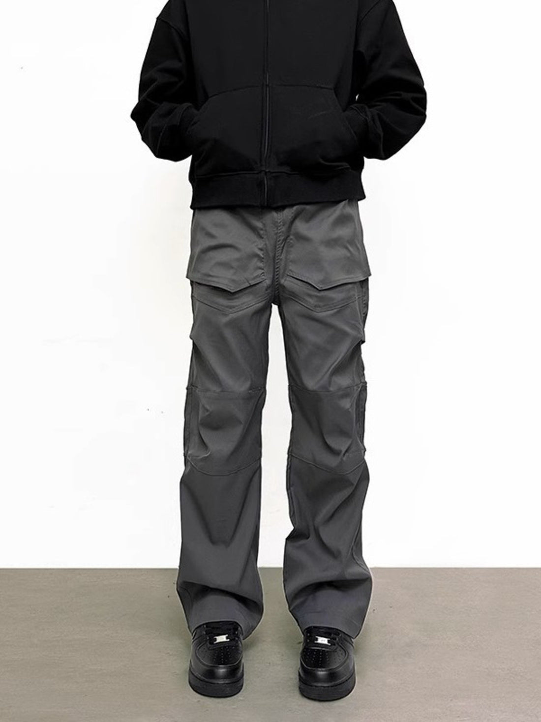 Men's Plus Size Slim Fit Pants with Pockets - cas7m