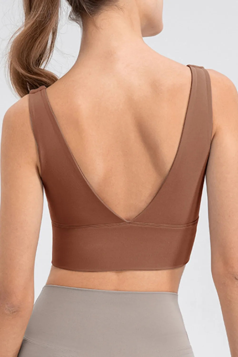 Scoop Neck Wide Strap Active Tank - cas7m