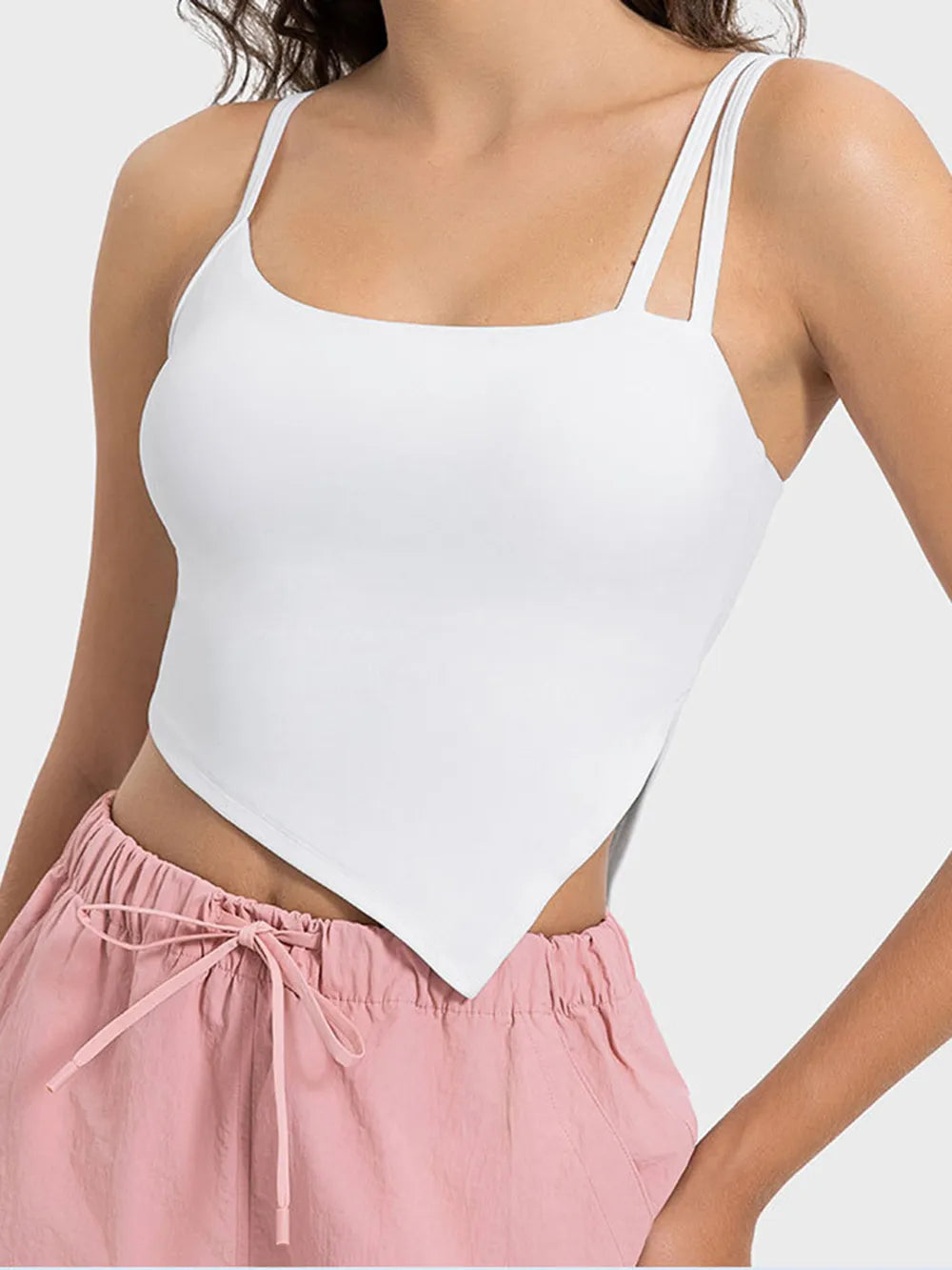 Millennia Slit Asymmetrical Neck Active Cami - cas7m