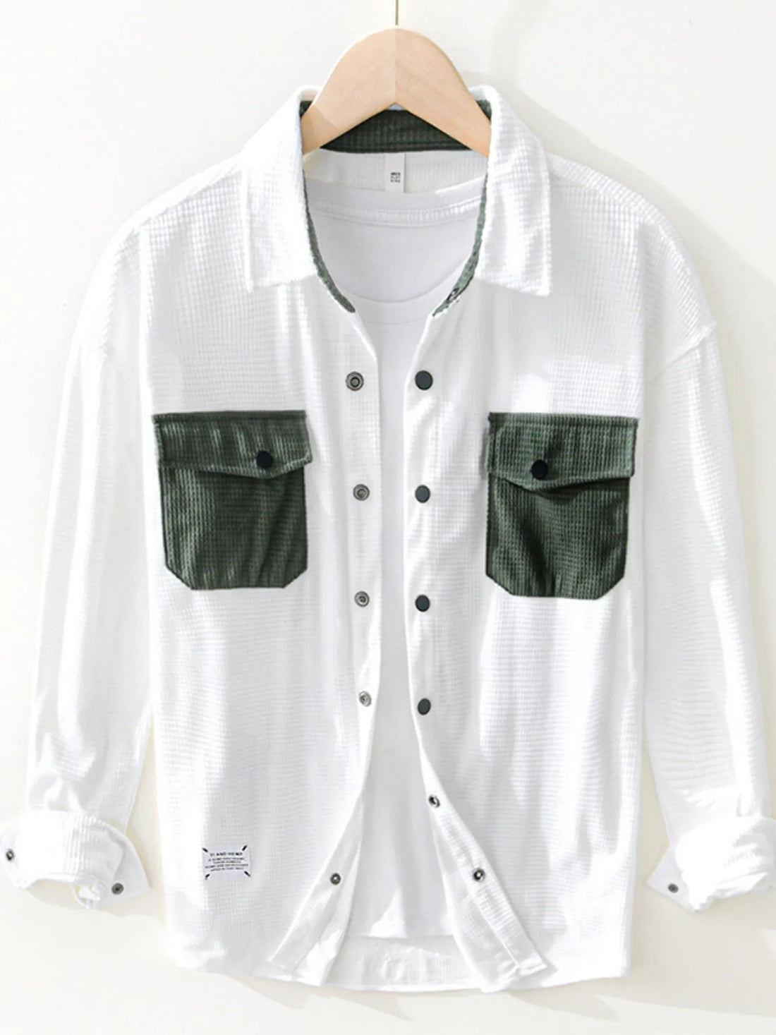 Men's Button Up Long Sleeve Shirt - cas7m