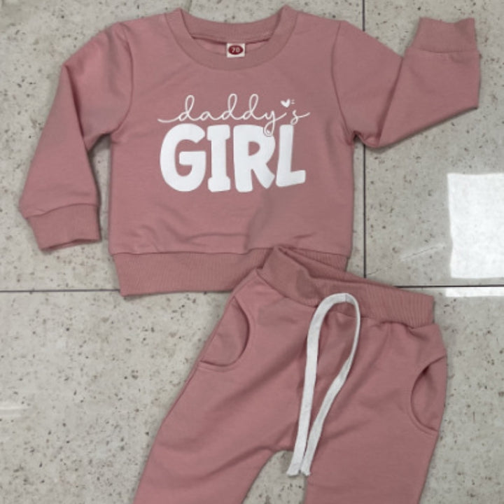 Daddy's Letter Print Long-sleeve Suit - cas7m