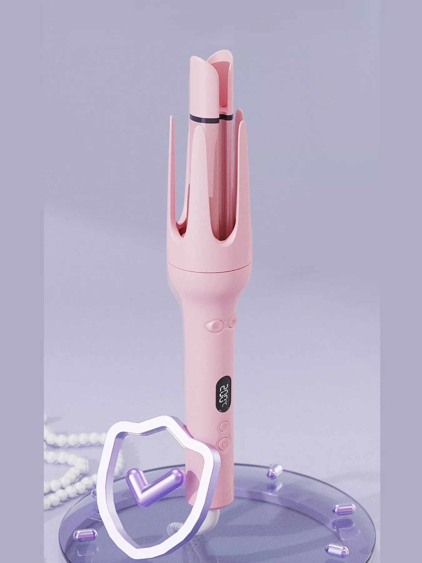 Auto-Rotate Ceramic Curling Iron: Salon-Quality Curls at Home - cas7m