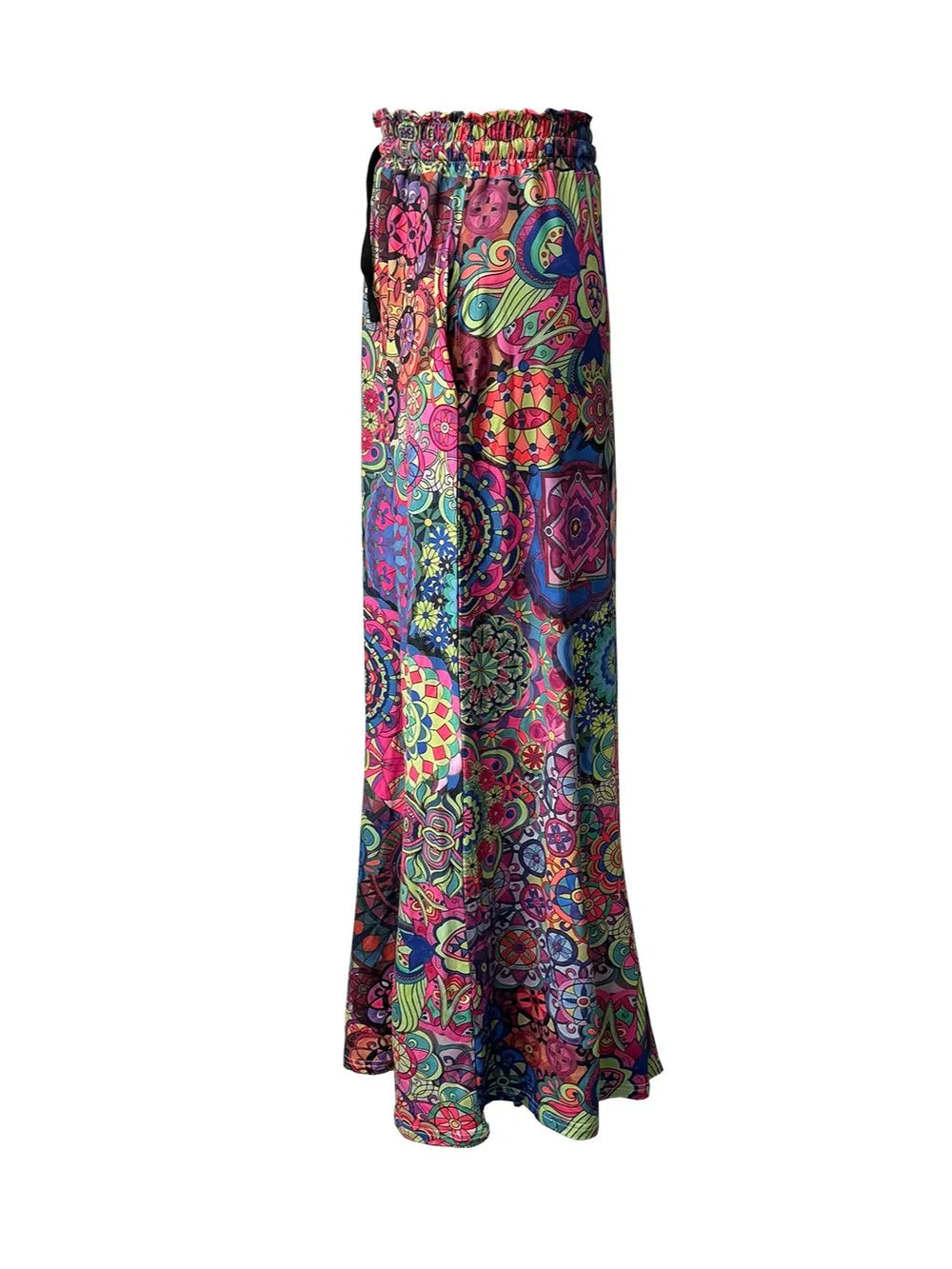 Printed Maxi Skirt with Pockets - cas7m