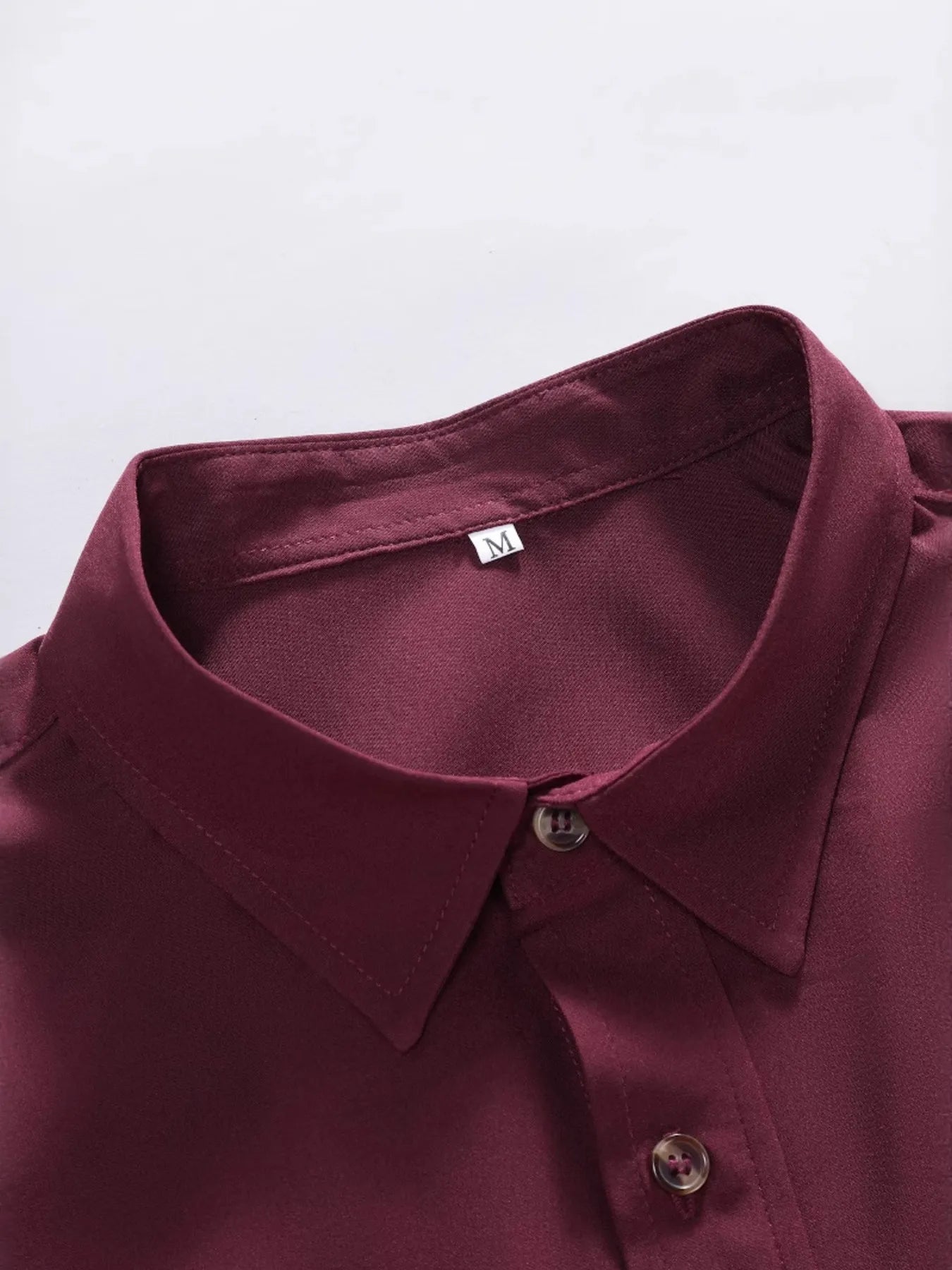 Men's Casual Solid Color Short Sleeve Shirt - cas7m
