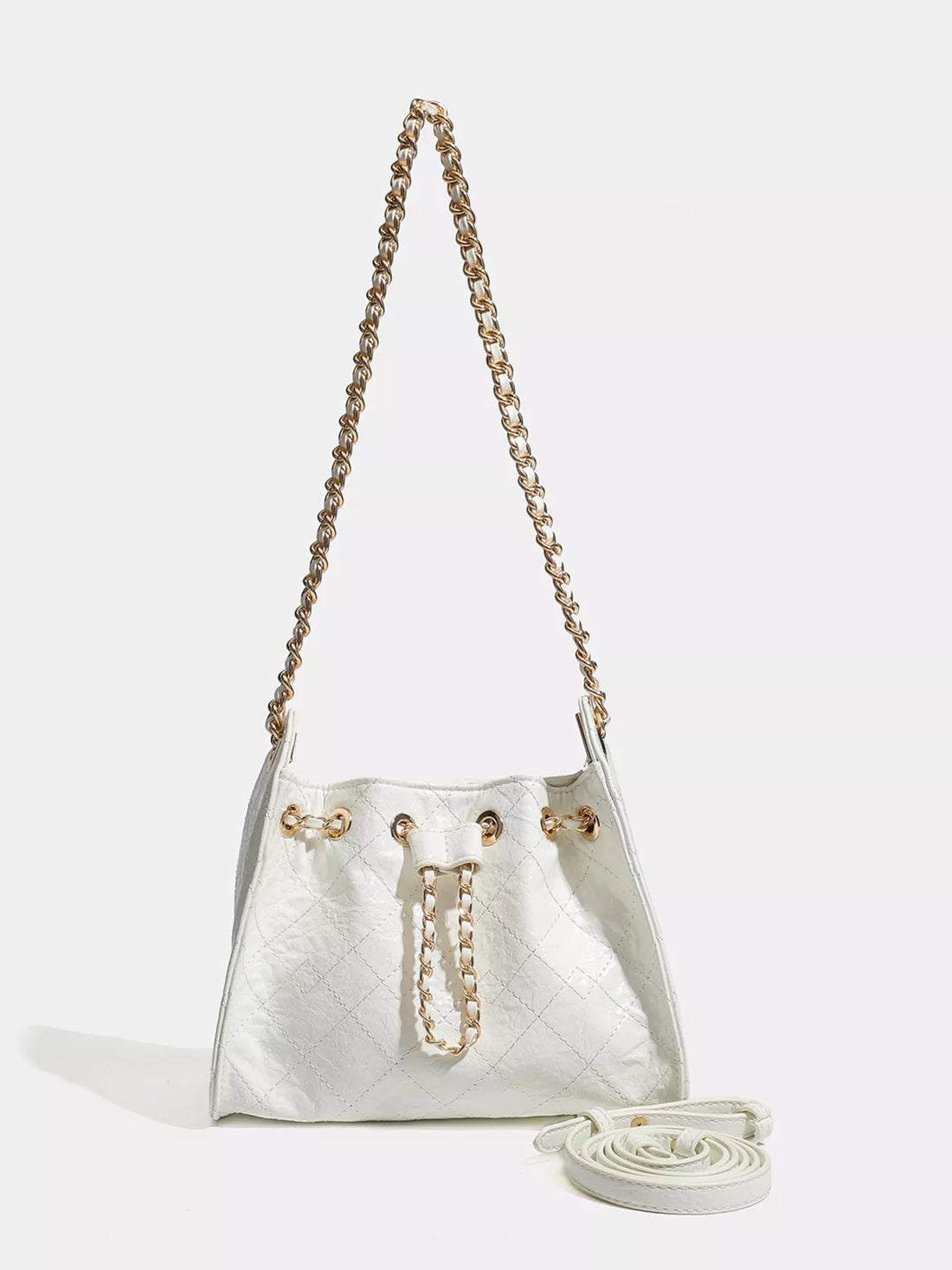 Quilted Chain Crossbody Bag - cas7m