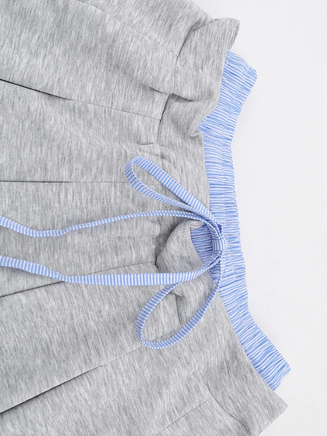 Drawstring Pleated Mini Skirt - cas7m