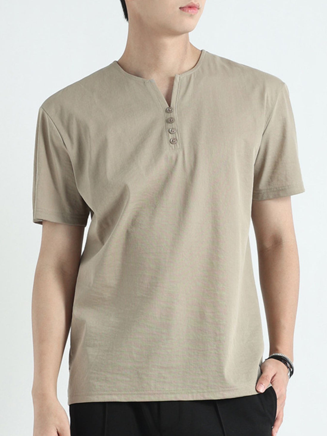 Men's Plus Size Casual Short Sleeve T-Shirt - cas7m