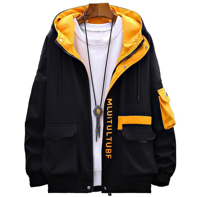 Men's Jackets Thickened Casual Coats Trendy Hooded Tops - cas7m