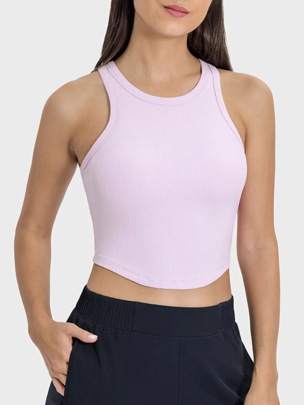 Millennia Round Neck Racerback Active Tank - cas7m