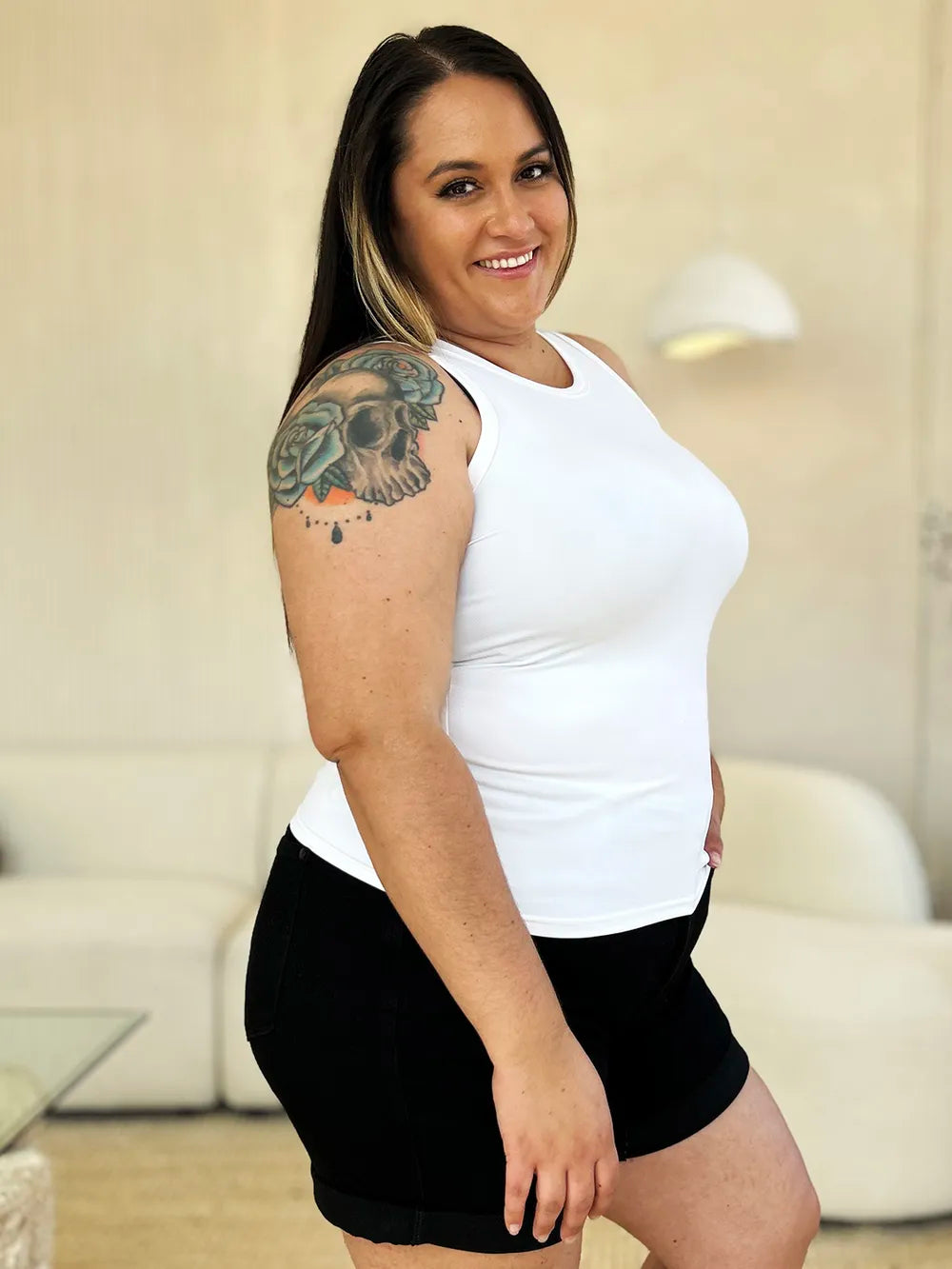 Basic Bae Full Size Round Neck Slim Tank - cas7m