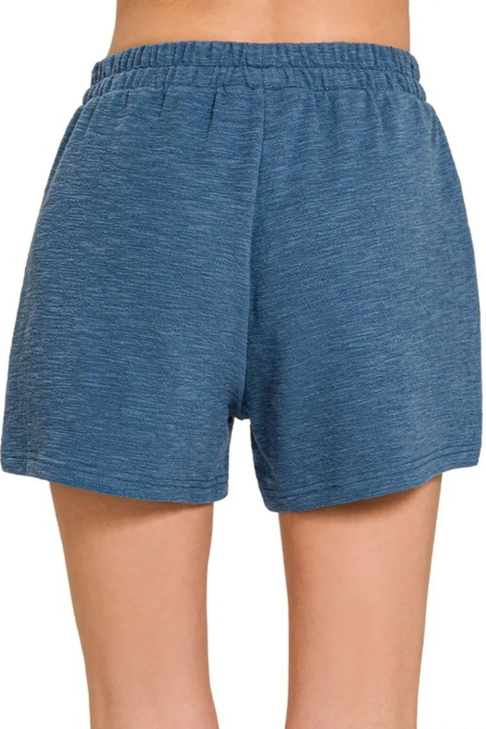 Zenana Cotton Slub Shorts - cas7m