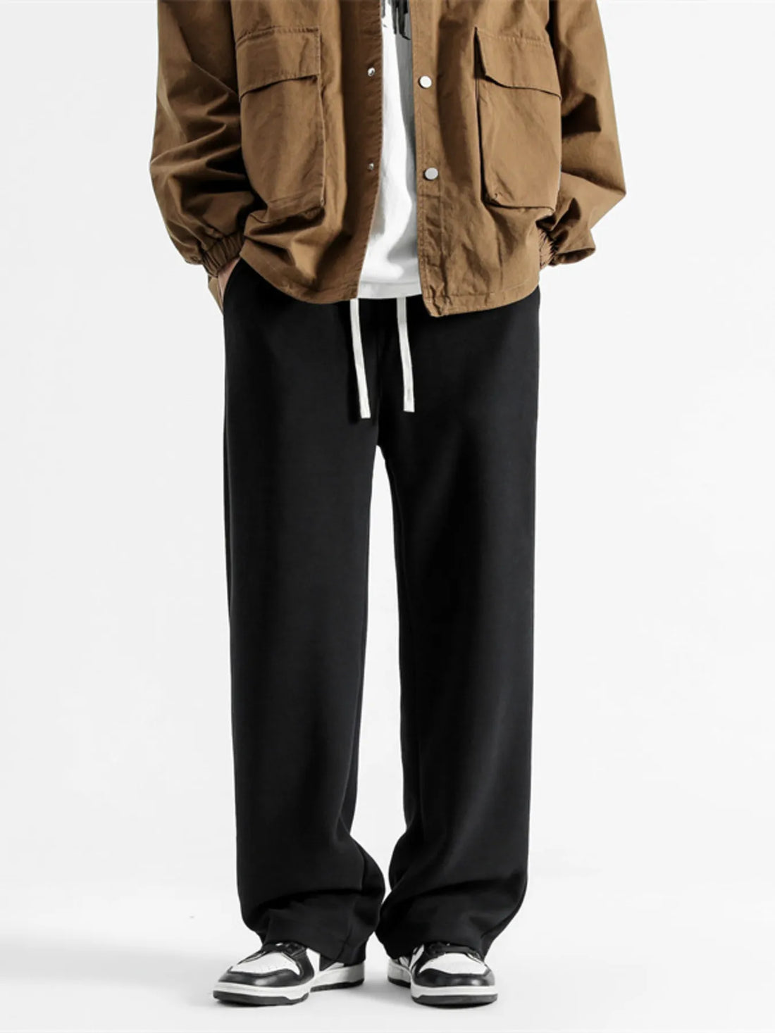 Men's Full Size Casual Loose-Fit Drawstring Sweatpants Plus Size - cas7m