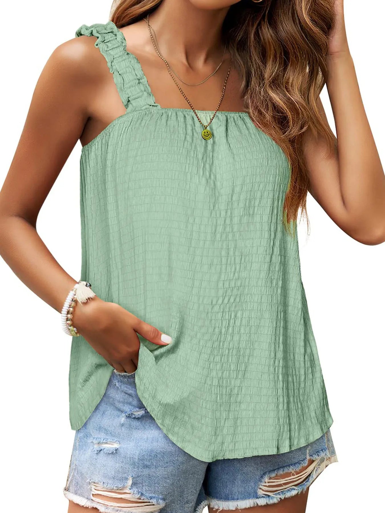 Square Neck Tank Top - cas7m