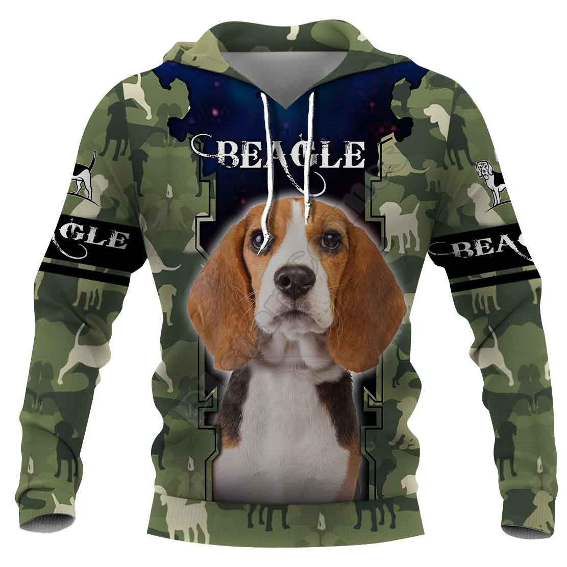 Camouflage Dog 3D Digital Printed Sweatshirt Hoodie - cas7m
