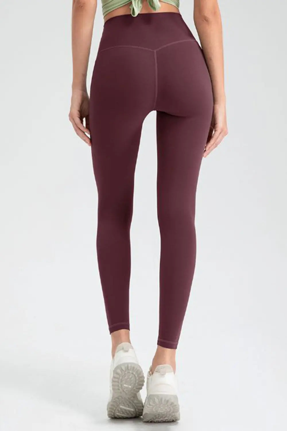 Wide Waistband High Waist Sport Leggings - cas7m