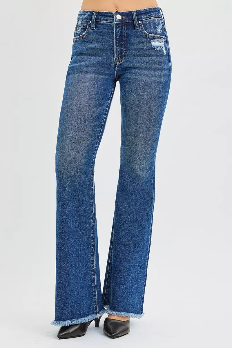 RISEN High Rise Flare Jeans - cas7m