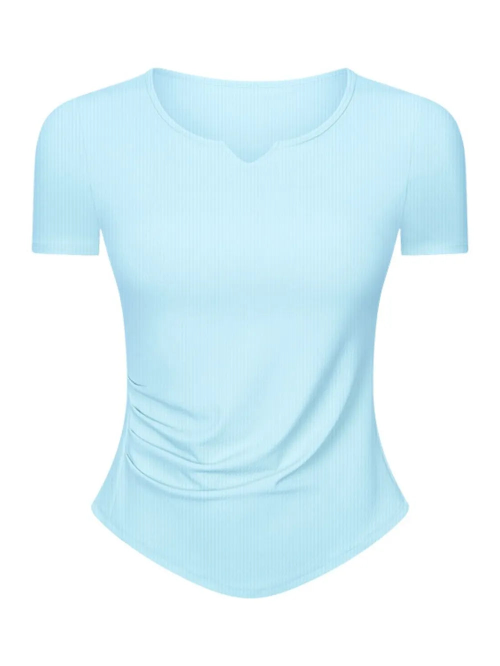 Millennia Notched Short Sleeve Active T-Shirt - cas7m