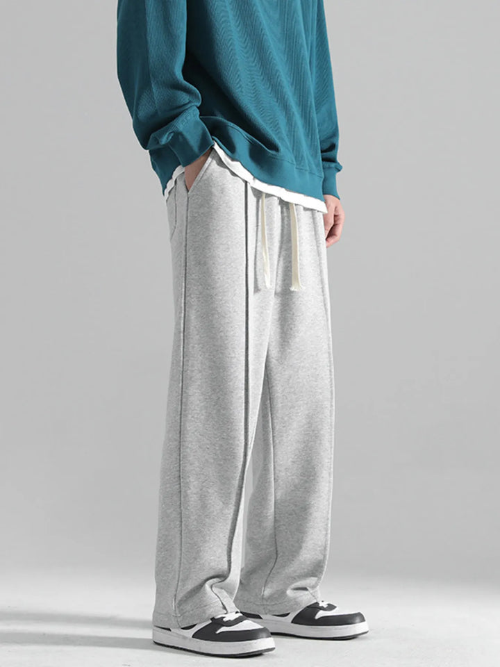 Men's Plus Size Casual Loose Fit Drawstring Sweatpants - cas7m