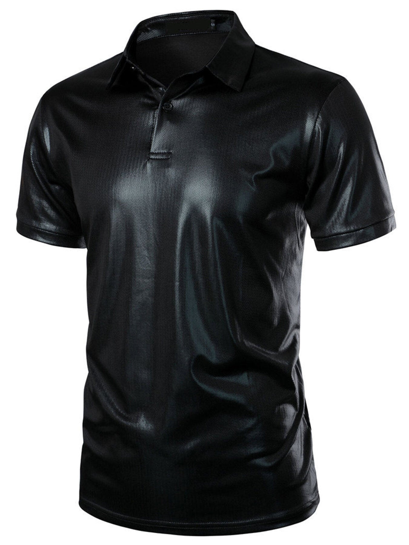 Men's Collared Neck Short Sleeve Polo - cas7m