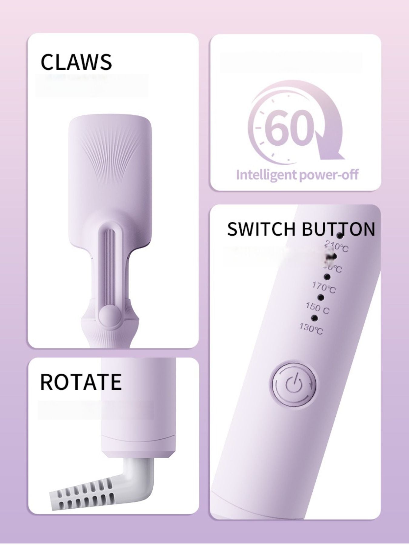 Rapid Heat Multi-Function Curling Iron for Salon-Quality Curls - cas7m