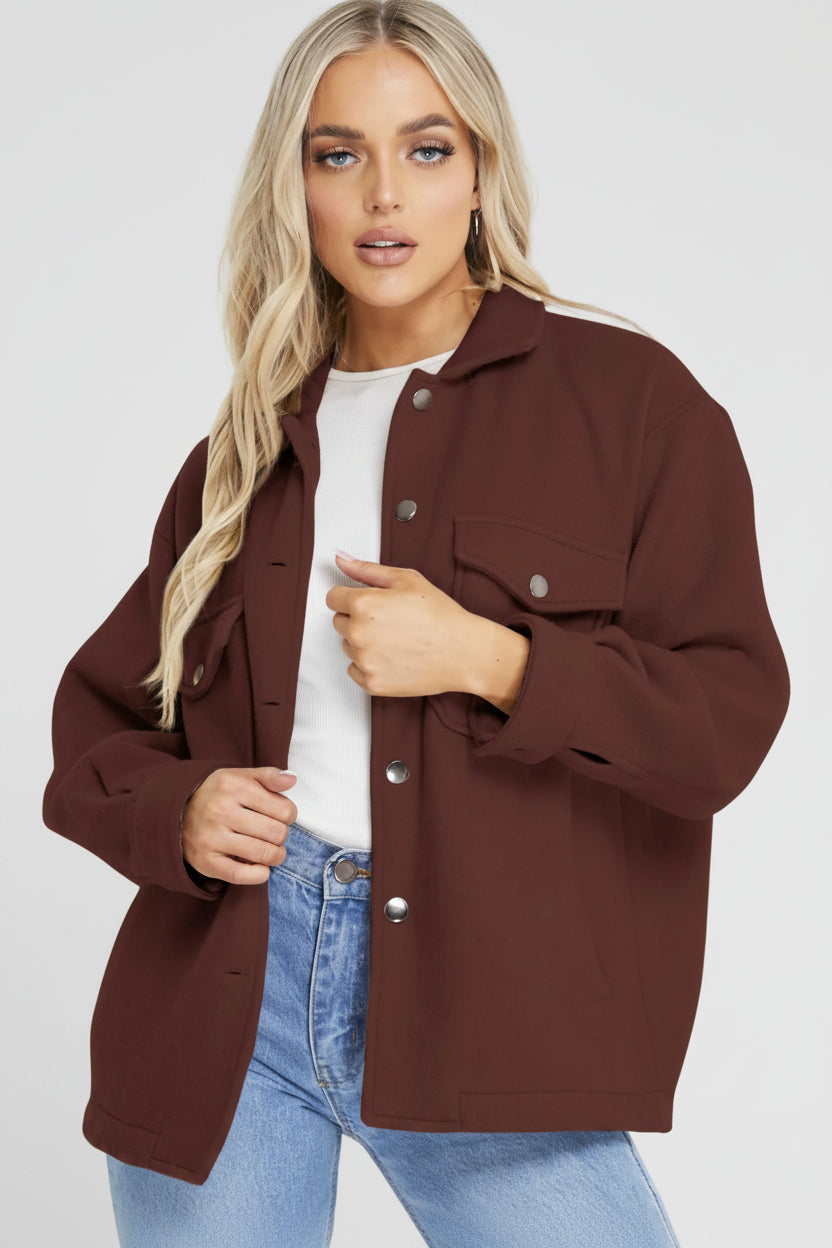 Button Down Denim Jacket - cas7m