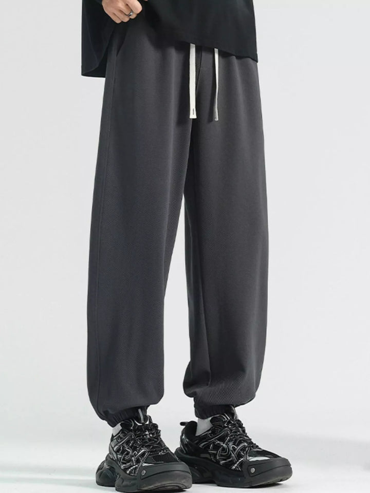 Men's Plus Size Casual Loose Fit Drawstring Pants - cas7m