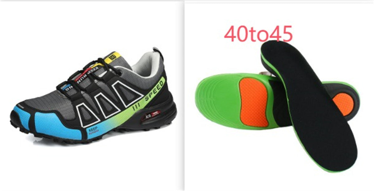 Summer Hiking Shoes Outdoor Shoes Men's Super Lightweight Breathable Shock Absorption Off-road Trekking Shoes - cas7m