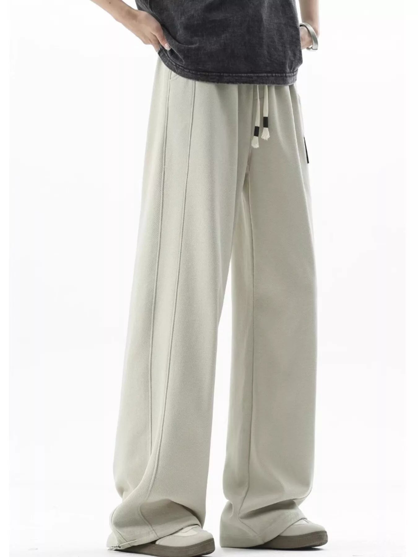 Men's Plus Size Loose Fit Drawstring Sweatpants - cas7m