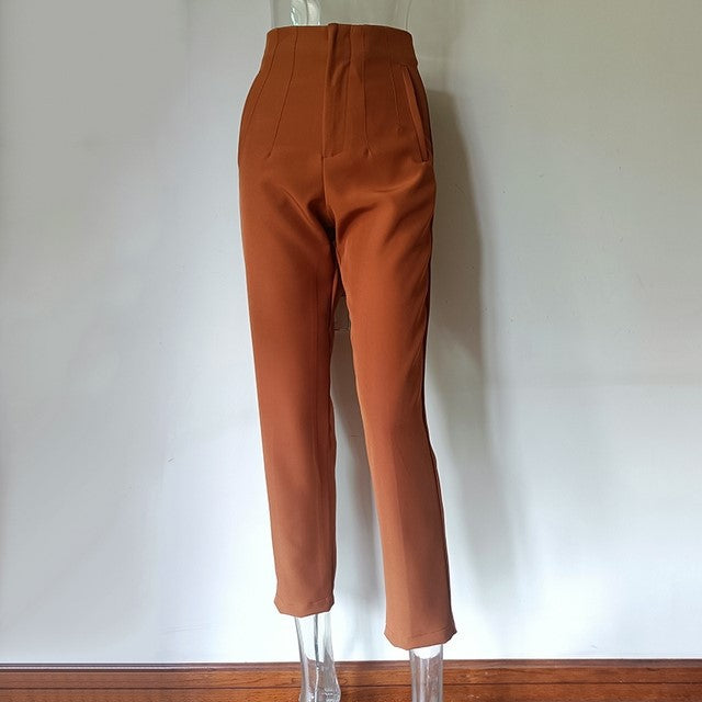 Women's Casual Fashion Straight Leg Pants - cas7m