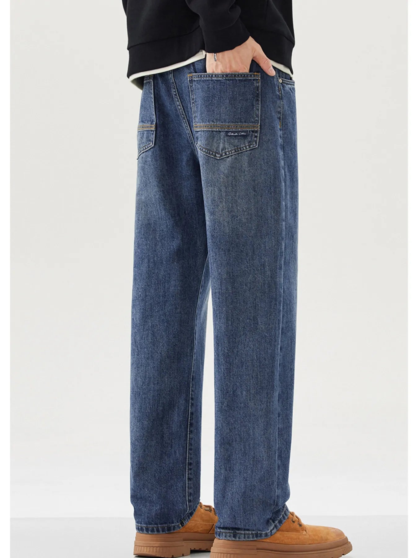 Men's Wide Leg Jeans - cas7m