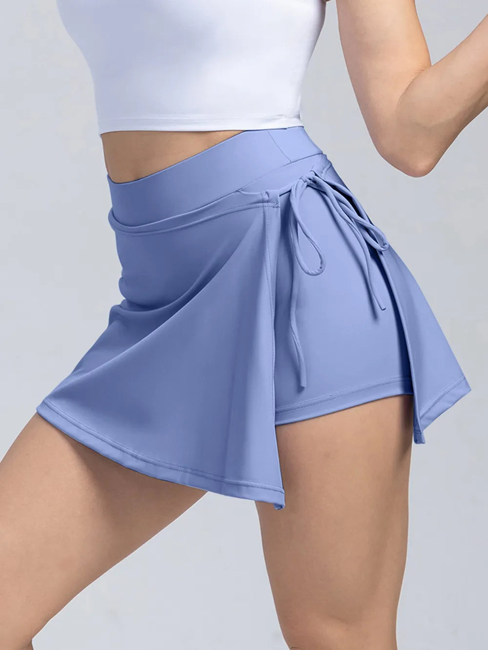 High Waist Active Skort with Pockets - cas7m